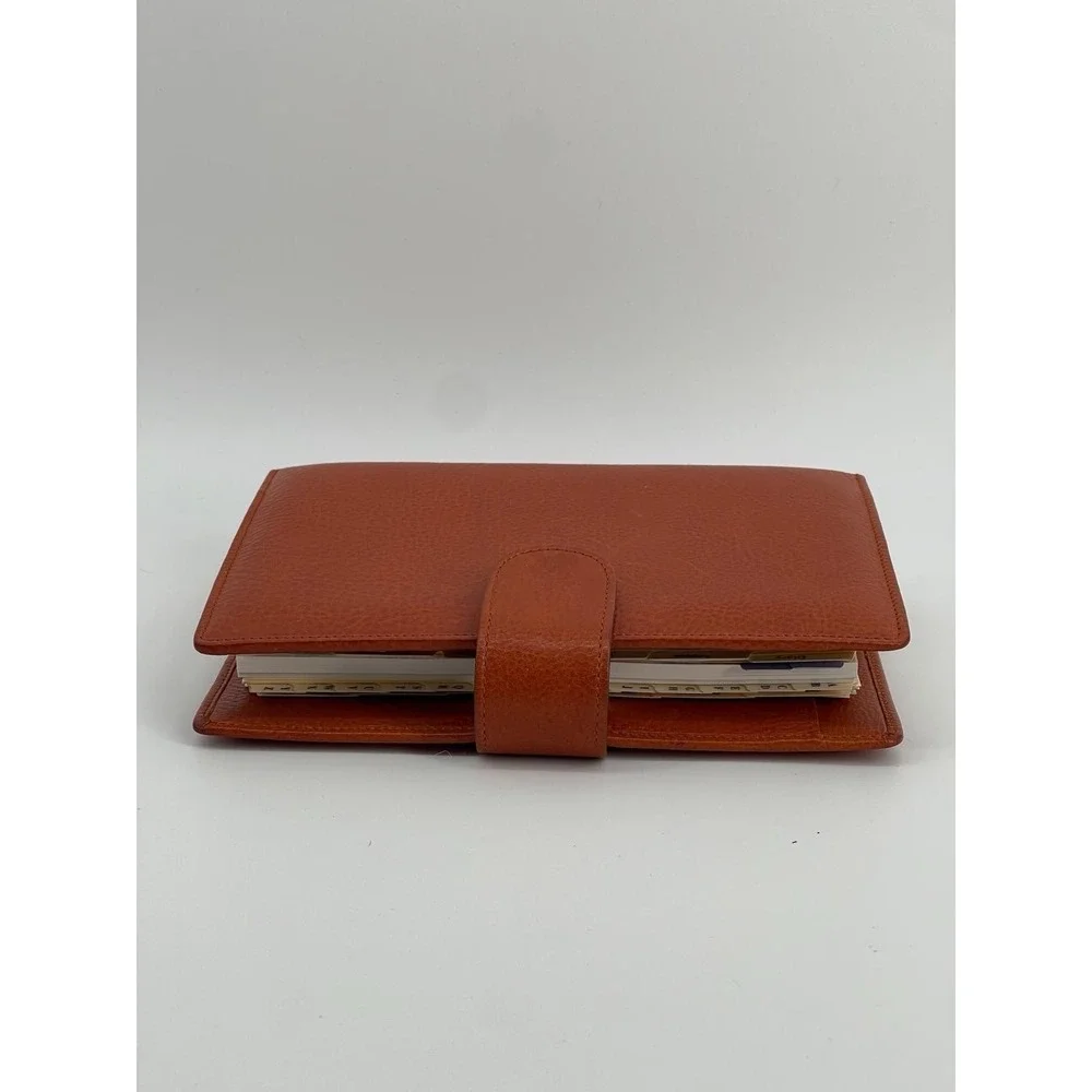 Gillio Firenze Amica Leather Planner Binder Brown Personal Size No Inserts